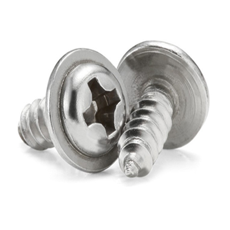 Selbstschneidende M6-Edelstahl-Unterlegscheibenkopfschraube für Metall