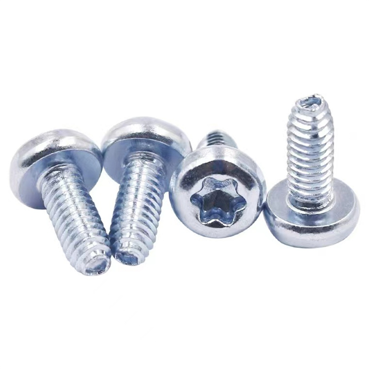 M3 DIN7500 Kohlenstoffstahl-Flachkopf-Torx-Gewindeformschraube