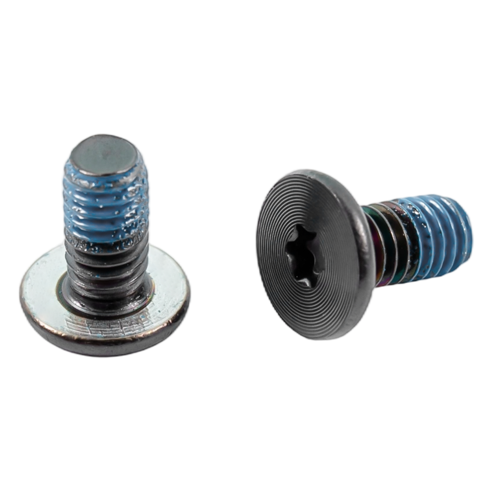 Schwarze PVD-Flachkopf-CD-Muster-Anti-Loose-Schrauben