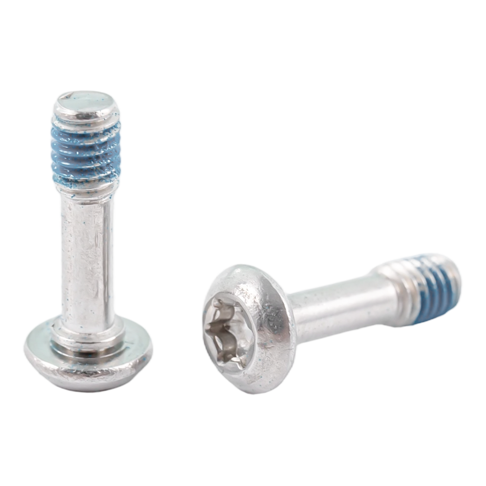 Edelstahl-Halbrundkopfteil mit Gewinde und Anti-Locker-Schrauben Edelstahl-Halbrundkopfteil mit Gewinde und Anti-Locker-Schrauben