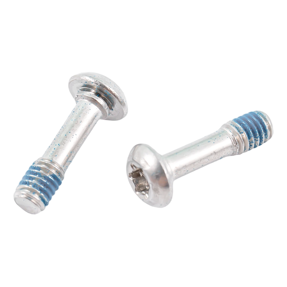 Edelstahl-Halbrundkopfteil mit Gewinde und Anti-Locker-Schrauben Edelstahl-Halbrundkopfteil mit Gewinde und Anti-Locker-Schrauben