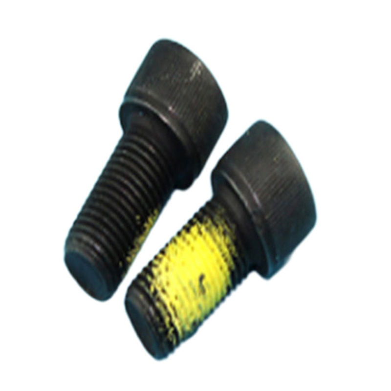 Schwarze Innensechskantschraube mit Innensechskant und Nylonbesatz Schwarze Innensechskantschraube mit Innensechskant und Nylonbesatz
