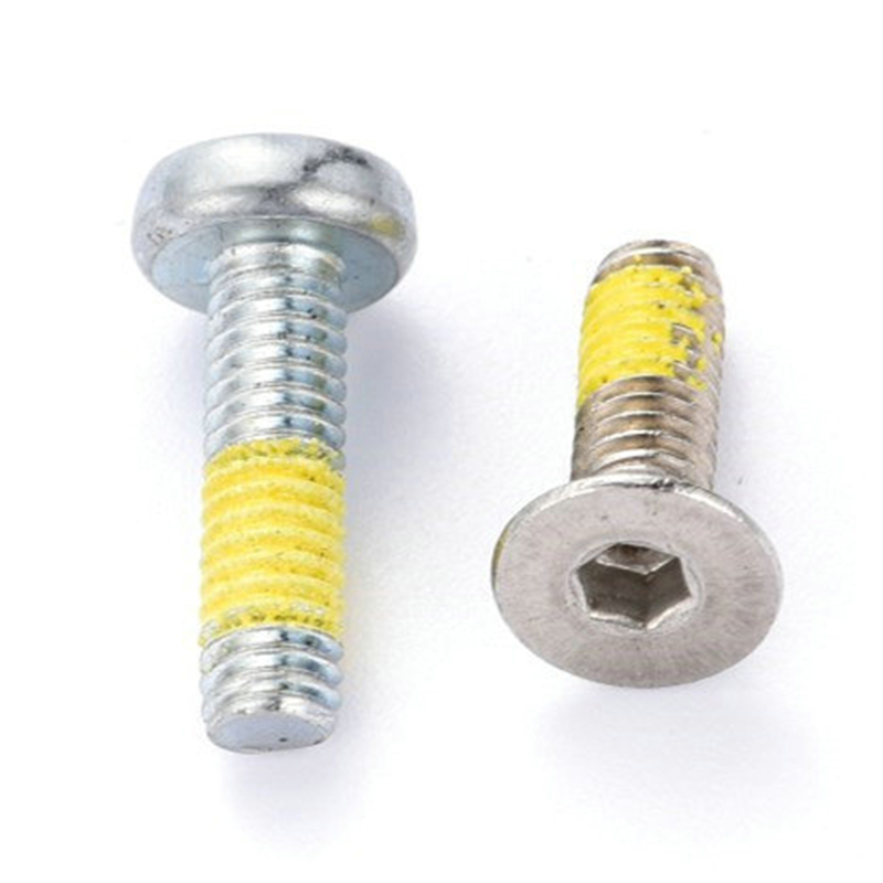 Linsenkopf-Torx(Sechskant)-Maschinenschraube mit Gewindesicherung Linsenkopf-Torx(Sechskant)-Maschinenschraube mit Gewindesicherung