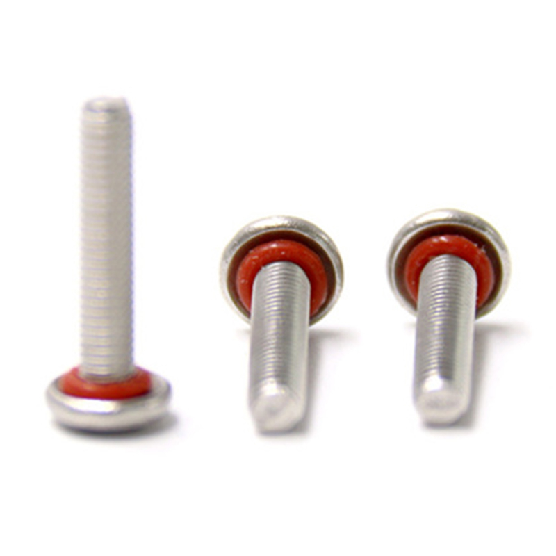 Flachkopf-Edelstahl-M3-O-Ring-Nut-Maschinendichtungsschrauben Flachkopf-Edelstahl-M3-O-Ring-Nut-Maschinendichtungsschrauben