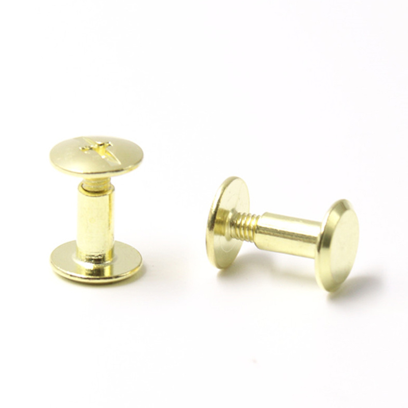 Goldene 8-mm-Chicago-Flachkopfschraube aus Kohlenstoffstahl für das Menü
