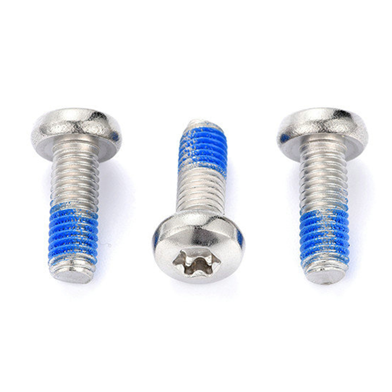 M3-Rundkopf-Torx-Maschinenschraube mit Nylon-Patch M3-Rundkopf-Torx-Maschinenschraube mit Nylon-Patch