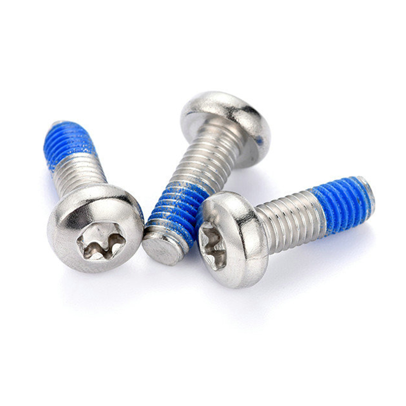 M3-Rundkopf-Torx-Maschinenschraube mit Nylon-Patch M3-Rundkopf-Torx-Maschinenschraube mit Nylon-Patch