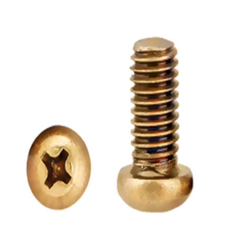 Messing-Flachkopf-Kreuz-Mikro-Mini-Maschinenschrauben