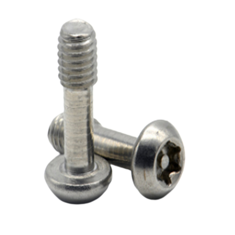 Edelstahl-Torx-Knopf-Rundkopf-Diebstahlsicherungsschraube mit Drei-Achtel-Gewinde